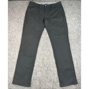 Peter Millar Chino Pants Mens 38x34 Black 5 Pocket Stretch Cotton Blend EUC